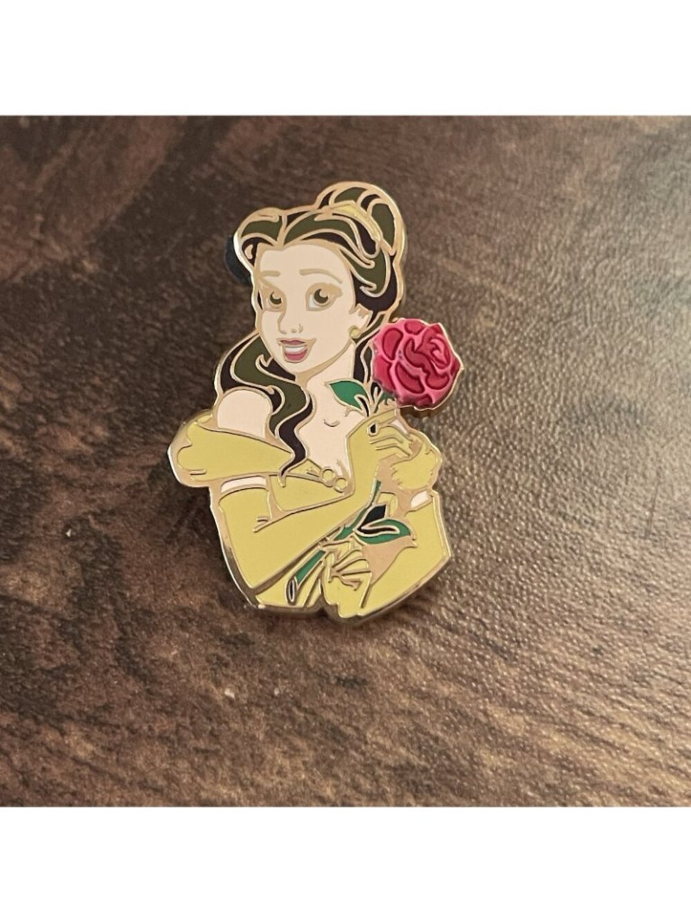 Walt Disney World Trading Pin Belle Princess Premiere Free D 3D Rose 2003 WDW - Picture 2 of 10
